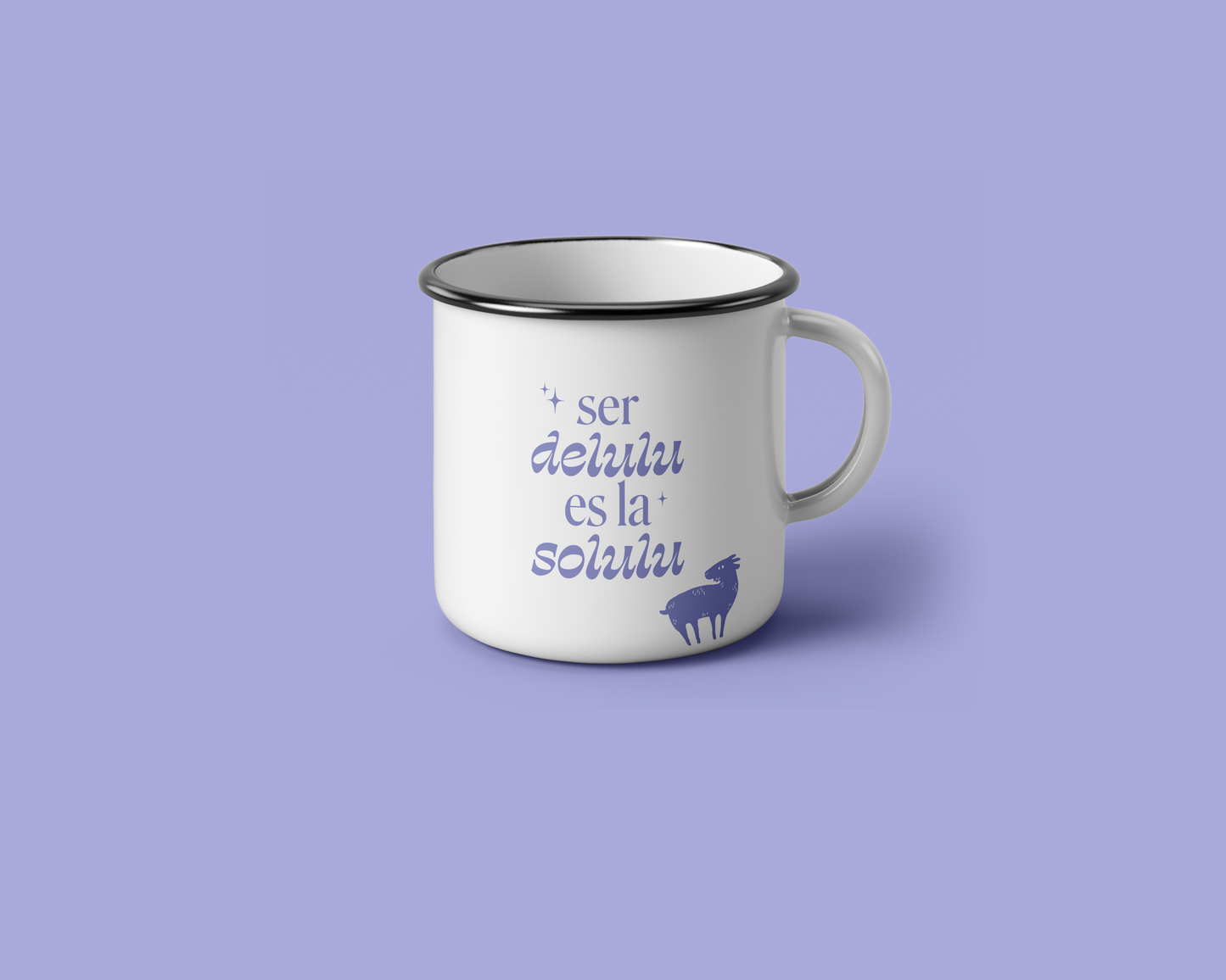 Mug Ser Delulu es la Solulu - Morado