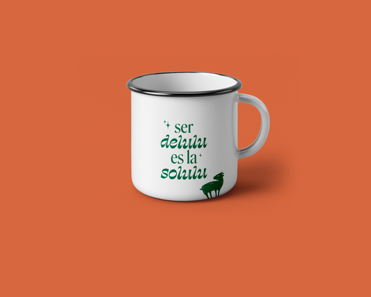 Mug Ser Delulu es la Solulu - Verde